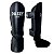 KIT LUVA 14OZ + CANELEIRA M/20MM + BANDAGEM + BUCAL - PRETO CAVEIRA - PULSER - Imagem 5