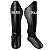 SUPER KIT LUVA 12OZ + CANELEIRA G/30MM + BANDAGEM + BUCAL - PRETO YNG YANG - PULSER - Imagem 4