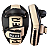 MANOPLA LONGA C/ PEGADOR - PRETO COM BEGE - PULSER - Imagem 2