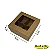 Caixa 08x08x04 2292 Kraft 420g  c/ divisória e tampaVisor Cod  - 1132 - Imagem 1