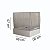 Caixa 06x06x07 1205 Branca Triplex c/ tampa Cupula e berço  Cod  - 1474 - Imagem 1