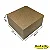 Caixa 25x25x16 0105 Kraft 420g - com tampa Kraft  Cod 1195 - Imagem 1
