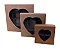 Caixa 16x16x04 2206 Kraft 420g - c/ Divisória Visor Coração - Cod 1128 - Imagem 1