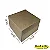 Caixa 18x18x16 0105 Kraft 420g - com tampa Kraft (5 un) - Cod 1193 - Imagem 1