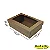 Caixa 20x12x05 0292 Kraft 420g  Tampa Visor acetato - Cod  1148 - Imagem 1