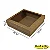 Caixa 20x20x04 0292 Kraft 420g  Tampa Visor acetato - Cod 1149 - Imagem 1