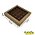Caixa 20x20x04 2292 Kraft 420g  c/ divisória e tampaVisor - Cod 1138 - Imagem 1