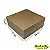 Caixa 29x29x10 0105 Kraft 420g - com tampa Kraft - Cod 1196 - Imagem 1