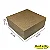 Caixa 34x34x10 0105 Kraft 420g - com tampa Kraft - Cod 1198 - Imagem 1
