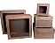 Caixa 34x34x10 0205 Kraft 420g - com Tampa Visor - Cod 1123 - Imagem 2