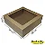 Caixa 34x34x10 0205 Kraft 420g - com Tampa Visor - Cod 1123 - Imagem 1