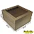 Caixa 40x40x16 0205 Kraft 420g - com Tampa Visor - Cod 7409 - Imagem 1