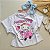 Blusa Hello Rosa e Branca 04 ao 12 - Imagem 3