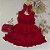 Vestido Infantil Contos de Natal Menina 04 ao 12 Anos Vermelho Verde e Branco - Imagem 2