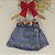 Short Saia Jeans Infantil Sinos de Natal Menina 04 ao 10 Anos - Imagem 1