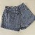 Short Saia Jeans Infantil Sinos de Natal Menina 04 ao 10 Anos - Imagem 3