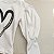 Blusa Infantil Manga Longa Coração Valentina Branco e Preto Menina 04 ao 12 - Imagem 4
