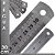REGUA DE METAL AÇO INOX DUPLA FACE - 30CM /  12``- ARTESANATO E PATCHWORK - Imagem 1