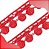 Renda Guipir CHL-005 - 2.0 Cm - Rolo C/13.7 Mts Cor:Vermelho - Imagem 4