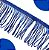 Franja de Tecido Acetinado - 10cm - Grade de Cores - Rolo C/10 Mts COR:AZUL-ROYAL-207 - Imagem 1