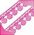 Renda Guipir CHL-005 - 2.0 Cm - Rolo C/13.7 Mts Cor:Rosa-Chiclete - Imagem 4