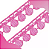 Renda Guipir CHL-005 - 2.0 Cm - Rolo C/13.7 Mts Cor:Rosa-Chiclete - Imagem 3