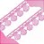 Renda Guipir CHL-005 - 2.0 Cm - Rolo C/13.7 Mts Cor:Rosa-Bebe - Imagem 1