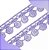 Renda Guipir CHL-005 - 2.0 Cm - Rolo C/13.7 Mts Cor:Lilas - Imagem 3