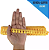 Renda Guipir CHL-005 - 2.0 Cm - Rolo C/13.7 Mts Cor:Amarelo-Ouro - Imagem 1