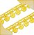 Renda Guipir CHL-005 - 2.0 Cm - Rolo C/13.7 Mts Cor:Amarelo-Canario - Imagem 3