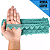 Renda Guipir CHL-016 - 2.5 Cm -  Rolo C/13.7 Mts Cor:Verde-Jade - Imagem 1
