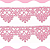 Renda Guipir CHL-016 - 2.5 Cm -  Rolo C/13.7 Mts Cor:Rosa-Bebe - Imagem 1