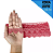 Renda Guipir CHL-016 - 2.5 Cm -  Rolo C/13.7 Mts Cor:Coral - Imagem 1