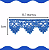 Renda Guipir CHL-016 - 2.5 Cm -  Rolo C/13.7 Mts Cor:Azul-Royal - Imagem 2