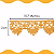 Renda Guipir CHL-016 - 2.5 Cm -  Rolo C/13.7 Mts Cor:Amarelo-Ouro - Imagem 2