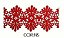 Renda Guipir CHL-055 10.0 Cm -  Rolo C/13.7 Mts Cor:Vermelho - Imagem 1