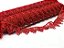 Renda Guipir CHL-120 - 1.5 Cm -  Rolo C/13.7 Metros Cor:Vermelho - Imagem 1