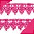 Renda Guipir CHL-120 - 1.5 Cm -  Rolo C/13.7 Metros Cor:Pink - Imagem 1