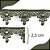 Renda Guipir CHL-141 2.0 Cm -  Rolo C/13.7 Metros Cor:Verde-Musgo - Imagem 1