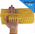 Renda Guipir CHL-143 - 6.0 Cm -  Rolo C/13.7 Metros Cor:Amarelo-Ouro - Imagem 1