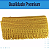 Renda Guipir CHL-143 - 6.0 Cm -  Rolo C/13.7 Metros Cor:Amarelo-Ouro - Imagem 3