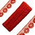 Renda Guipir CHL-149 3.0 Cm -  Rolo C/13.7 Metros Cor:Vermelho - Imagem 1