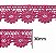 Renda Guipir CHL-149 3.0 Cm -  Rolo C/13.7 Metros Cor:Pink - Imagem 1