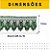 Renda Guipir CHL-156 5.0 Cm -  Rolo C/13.7 Metros Cor:Verde-Musgo - Imagem 3
