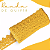Renda Guipir CHL-162 - 5.0 Cm -  Rolo C/13.7 Metros Cor:Amarelo-Ouro - Imagem 3