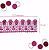 Renda Guipir CHL-435 5.0 Cm -  Rolo C/13.7 Metros Cor:Pink - Imagem 2