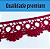 Renda Guipir CHL-113 - 2.5 Cm -  Rolo C/13.7 Mts Cor:Vinho-Claro - Imagem 2