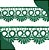 Renda Guipir CHL-113 - 2.5 Cm -  Rolo C/13.7 Mts Cor:Verde- Bandeira - Imagem 1