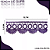 Renda Guipir CHL-113 - 2.5 Cm -  Rolo C/13.7 Mts Cor:Roxo - Imagem 2