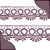 Renda Guipir CHL-113 - 2.5 Cm -  Rolo C/13.7 Mts Cor:Rose - Imagem 3